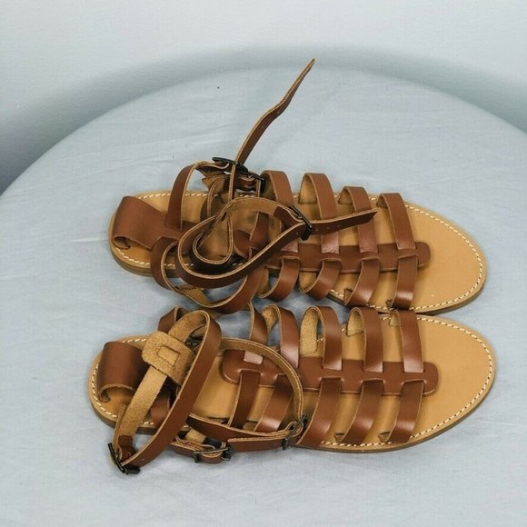 J.Crew Women's $148 Leather Gladiator Sandals - Picture 4 of 5